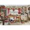 Luca-S Christmas Farmhouse Kitchen Counted Cross Stitch Kit